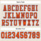 Cream0529-3 Custom Cream Orange-Royal Mesh Authentic Football Jersey