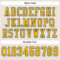 Cream0530-3 Custom Cream Gold-Royal Mesh Authentic Football Jersey