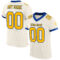 Cream0530 Custom Cream Gold-Royal Mesh Authentic Football Jersey