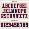 Custom Cream Navy-Red Mesh Authentic Football Jersey