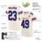 Cream0532-1 Custom Cream Royal-Red Mesh Authentic Football Jersey