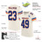 Cream0534-1 Custom Cream Royal-Orange Mesh Authentic Football Jersey