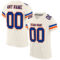 Cream0534 Custom Cream Royal-Orange Mesh Authentic Football Jersey