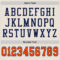 Cream0535-3 Custom Cream Orange-Navy Mesh Authentic Football Jersey