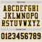 Cream0546-3 Custom Cream Black-Gold Mesh Authentic Football Jersey