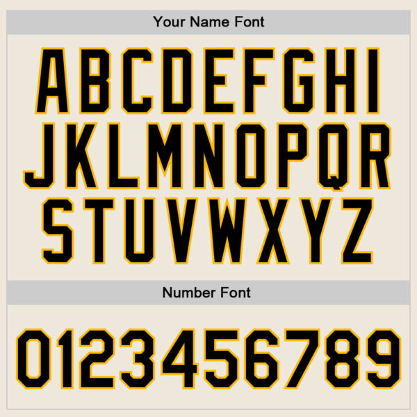 Custom Cream Black-Gold Authentic Throwback Basketball Jersey