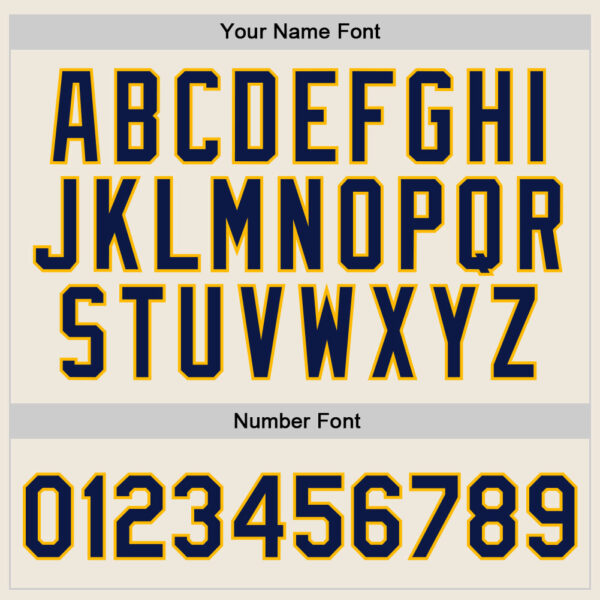 Custom Cream Navy-Gold Authentic Throwback Basketball Jersey