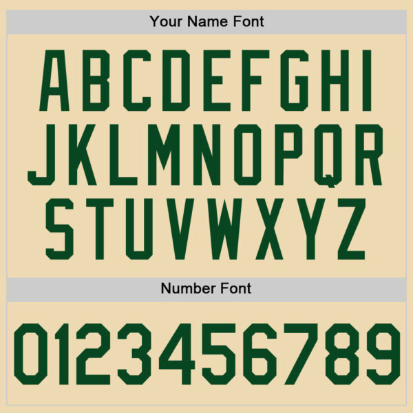 Custom Cream Green Authentic Throwback Basketball Jersey