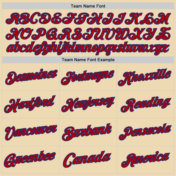 Custom Cream Red-Royal Authentic Throwback Basketball Jersey