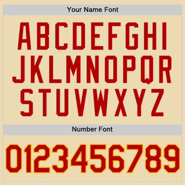 Custom Cream Red-Gold Authentic Throwback Basketball Jersey