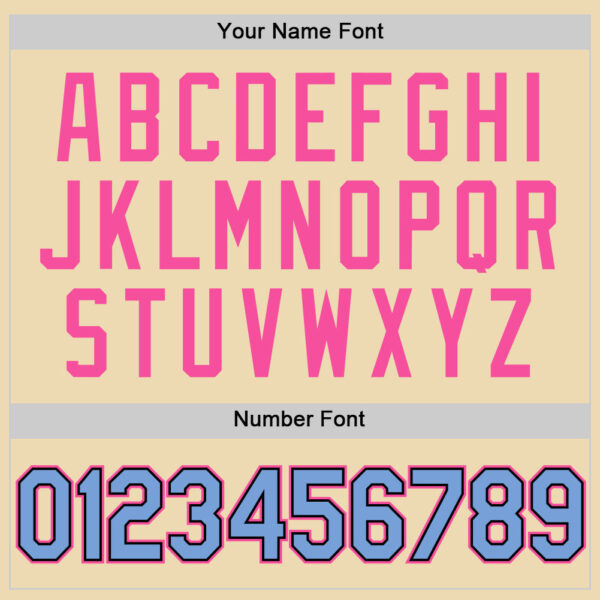 Custom Cream Light Blue Black-Pink Authentic Throwback Basketball Jersey