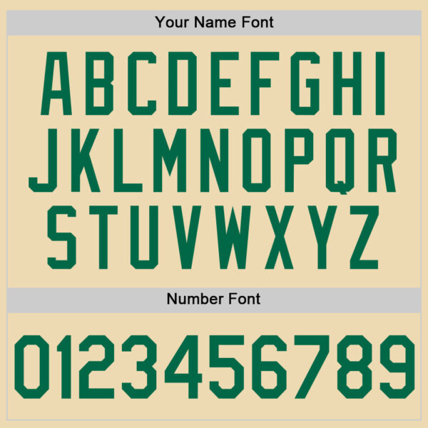 Custom Cream Kelly Green-White Authentic Throwback Basketball Jersey