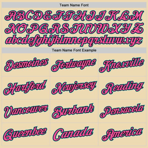 Custom Cream Teal Black-Pink Authentic Throwback Basketball Jersey