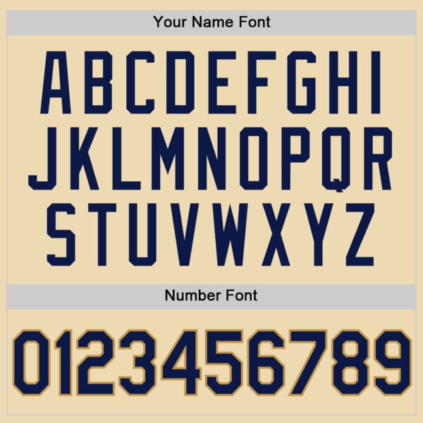 Custom Cream Navy-Old Gold Authentic Throwback Basketball Jersey