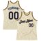 Custom Cream Navy-Old Gold Authentic Throwback Basketball Jersey