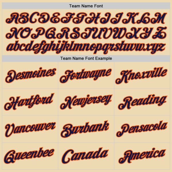 Custom Cream Navy-Orange Authentic Throwback Basketball Jersey