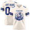 Custom Cream Royal Authentic Football Jersey