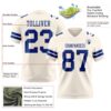Custom Cream Royal Authentic Football Jersey