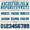 Cream1101-3 Custom Cream Navy-Teal Authentic Football Jersey