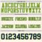 Cream1102-3 Custom Cream Navy-Neon Green Authentic Football Jersey