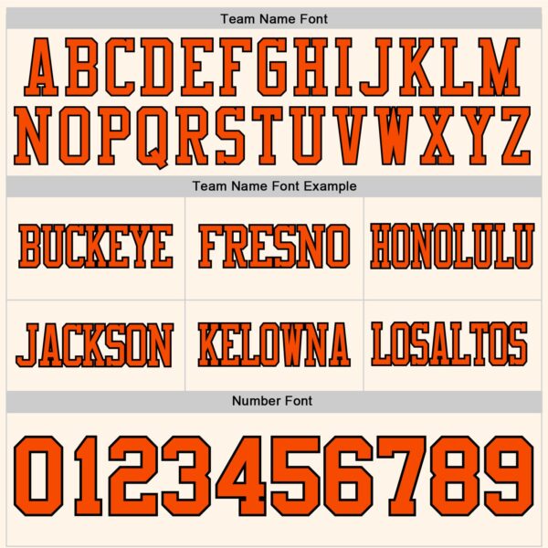 Custom Cream Orange-Black Authentic Football Jersey