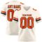 Cream1105 Custom Cream Orange-Black Authentic Football Jersey