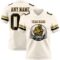 Cream1108-1 Custom Cream Black-Old Gold Authentic Football Jersey