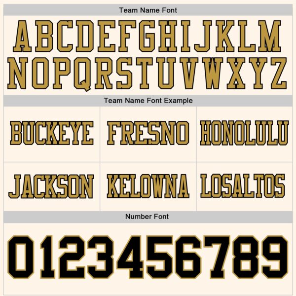 Custom Cream Black-Old Gold Authentic Football Jersey