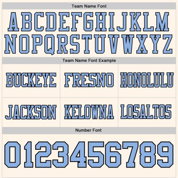 Custom Cream Light Blue-Black Authentic Football Jersey