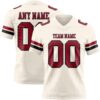 Cream1113 Custom Cream Cardinal-Black Authentic Football Jersey