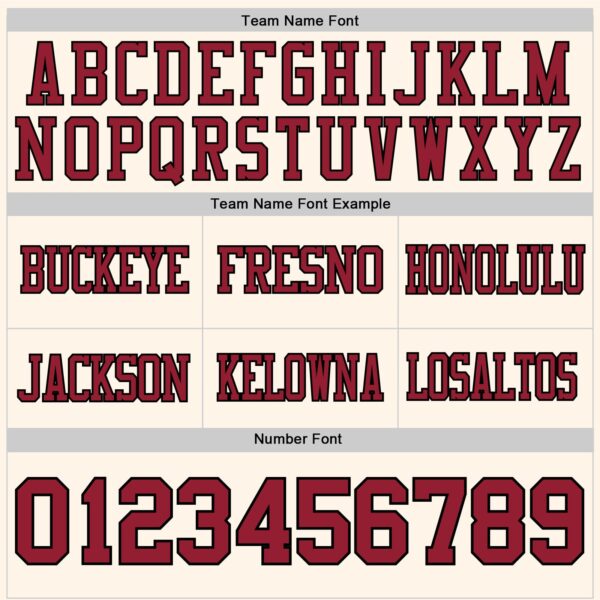 Custom Cream Cardinal-Black Authentic Football Jersey