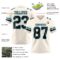 Cream1114-2 Custom Cream Black-Panther Blue Authentic Football Jersey