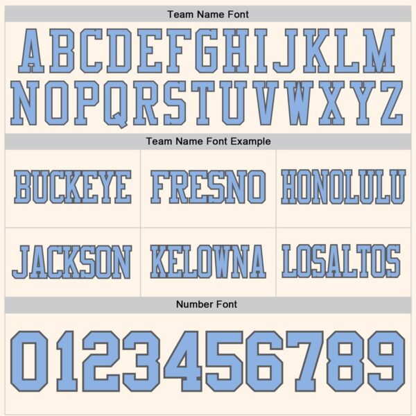 Custom Cream Light Blue-Steel Gray Authentic Football Jersey