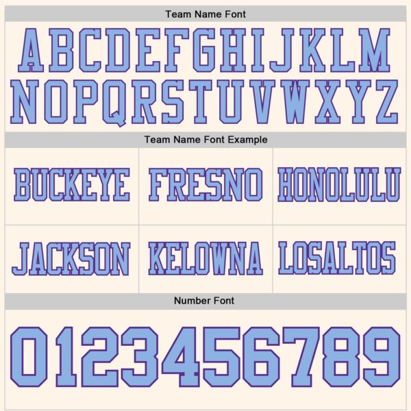 Custom Cream Light Blue-Purple Authentic Football Jersey