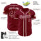 Custom Crimson Crimson-White Authentic Baseball Jersey