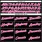 Custom Women's Black Pink-White V-Neck Cropped Baseball Jersey