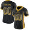 Drift0003-1 Custom Black Old Gold-White Drift Fashion Football Jersey
