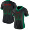 Drift0008-1 Custom Black Kelly Green-Red Drift Fashion Football Jersey