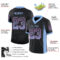 Drift0012-2 Custom Black Light Blue-Pink Drift Fashion Football Jersey
