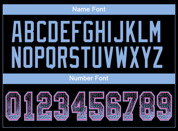 Custom Black Light Blue-Pink Drift Fashion Football Jersey