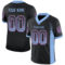 Drift0012 Custom Black Light Blue-Pink Drift Fashion Football Jersey