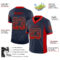 Drift0039-2 Custom Navy Red-Old Gold Drift Fashion Football Jersey