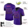 Custom Purple Black-Pink Drift Fashion Football Jersey