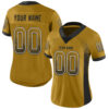 Custom Old Gold Black-White Drift Fashion Football Jersey