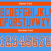 Custom Powder Blue Orange-White Drift Fashion Football Jersey