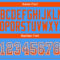 Drift0065-3 Custom Powder Blue Orange-White Drift Fashion Football Jersey