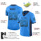 Drift0070-2 Custom Powder Blue Navy-Teal Drift Fashion Football Jersey