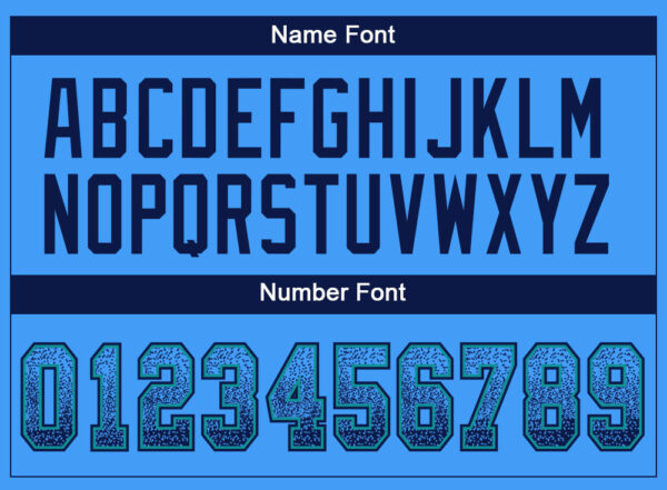 Custom Powder Blue Navy-Teal Drift Fashion Football Jersey