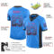 Drift0071-2 Custom Powder Blue Black-Pink Drift Fashion Football Jersey