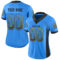 Drift0072-1 Custom Powder Blue Black-Gold Drift Fashion Football Jersey